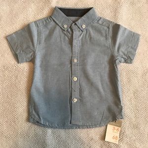 Baby Boy Light blue Short Sleeve Shirt - 3-6months